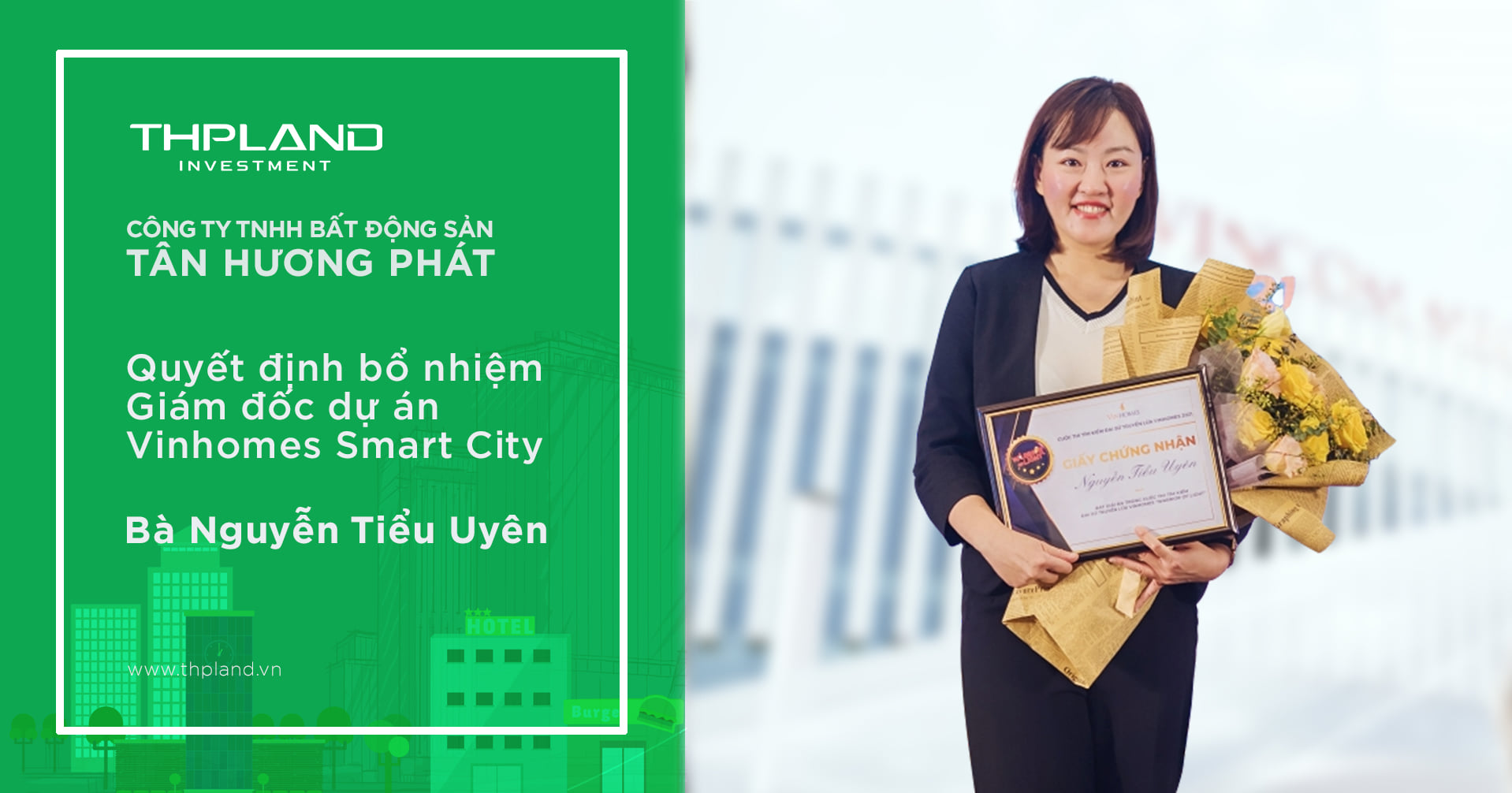 Tân Hương Phát bổ nhiệm tân giám đốc dự án Vinhomes Smart City